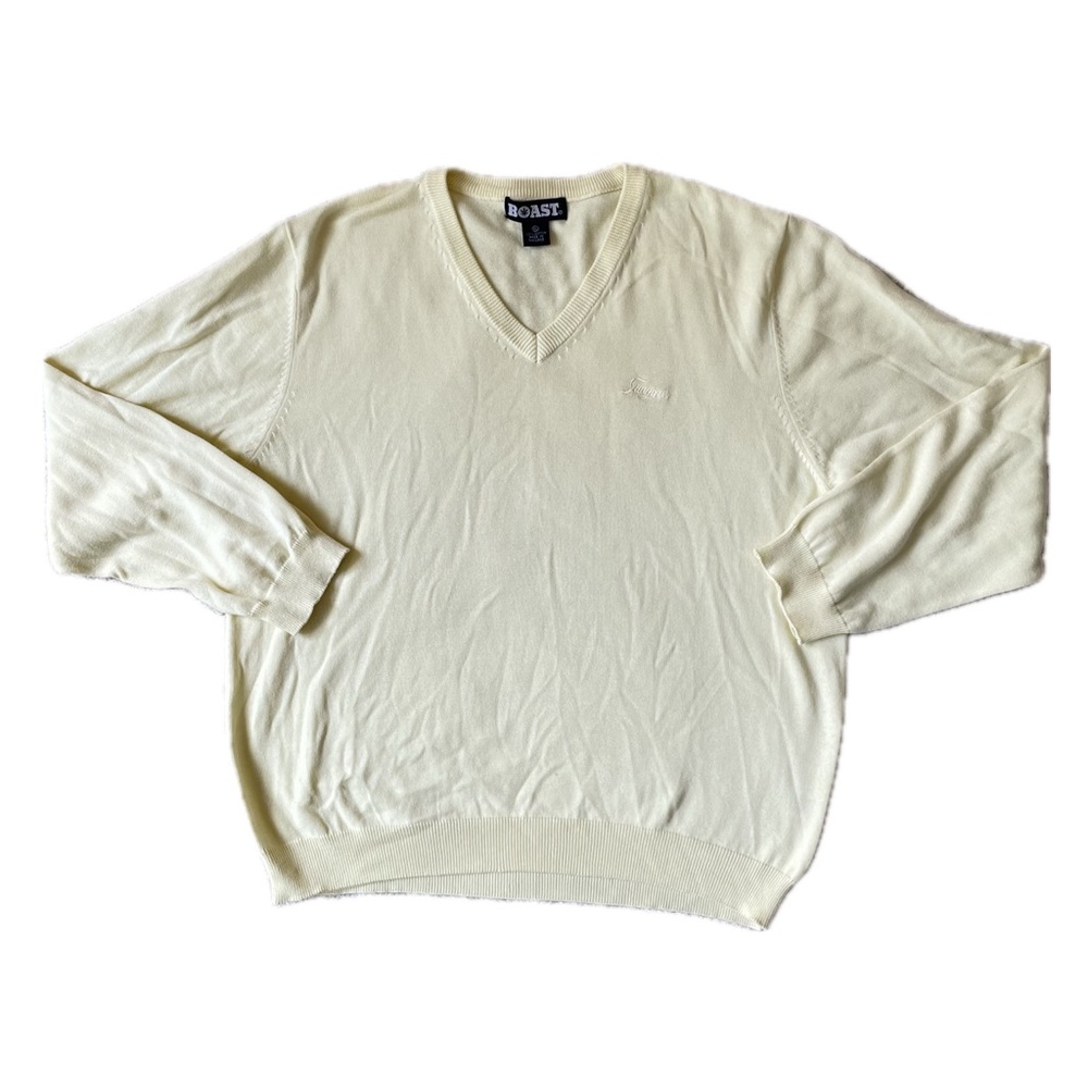 🔻LAST CHANCE🔻 BOAST Men’s Cotton V-neck Sawgrass Sweater in Yellow
